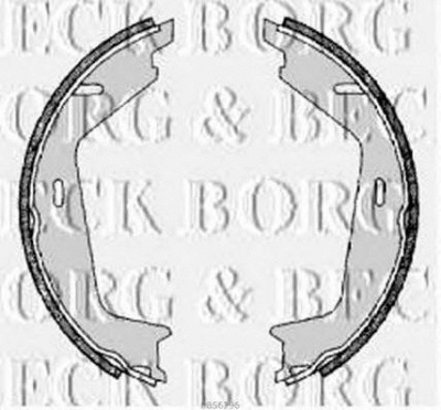 BORG & BECK bbs6296 -  Комплект тормозных колодок, стояночная тормозная система
